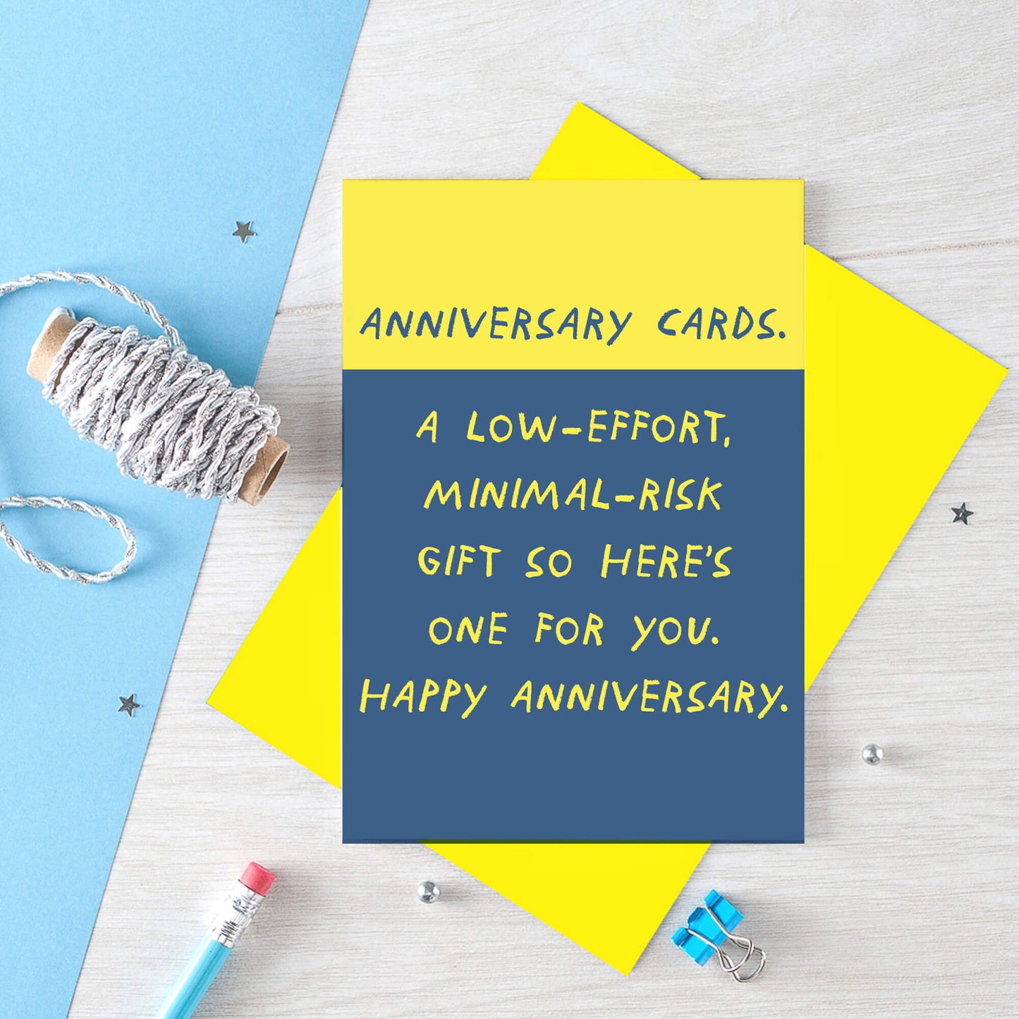Anniversary Card by SixElevenCreations. Read Anniversary Cards. A low-effort, minimal-risk gift so here's one for you. Happy Anniversary. Product Code SE2102A6