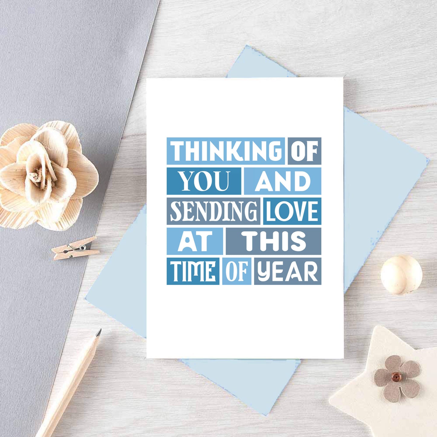 Anniversary of Loss Card by SixElevenCreations. Reads Thinking of you and sending love at this time of year. Product Code SE0209A6