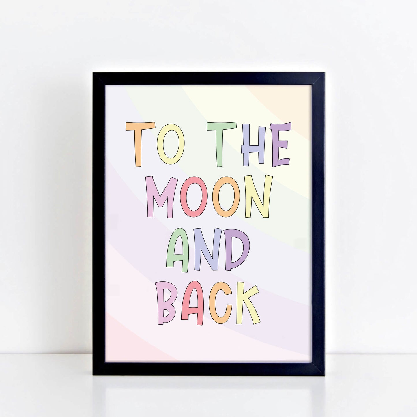 To The Moon And Back Wall Art by SixElevenCreations. Product Code SEP0253