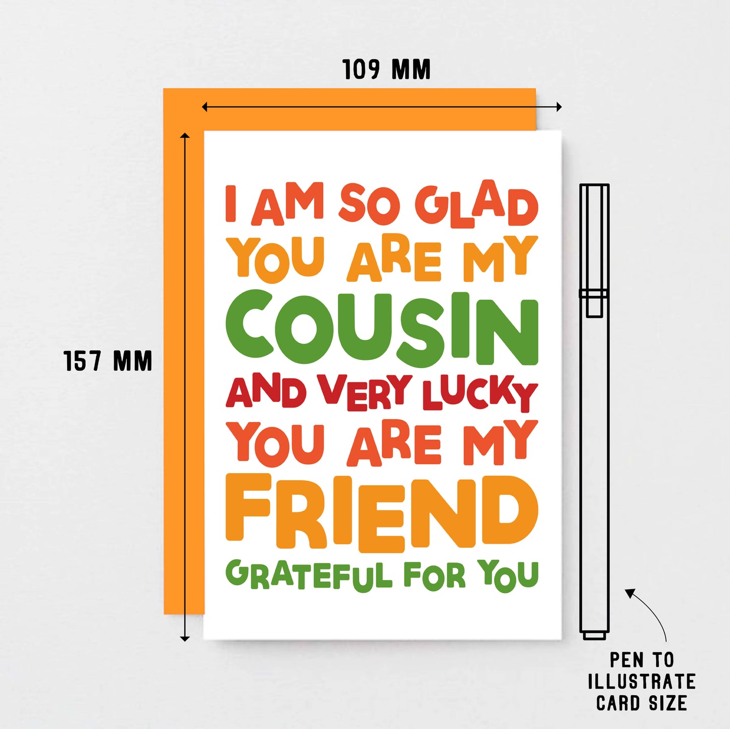 Glad You Are My Cousin Card
