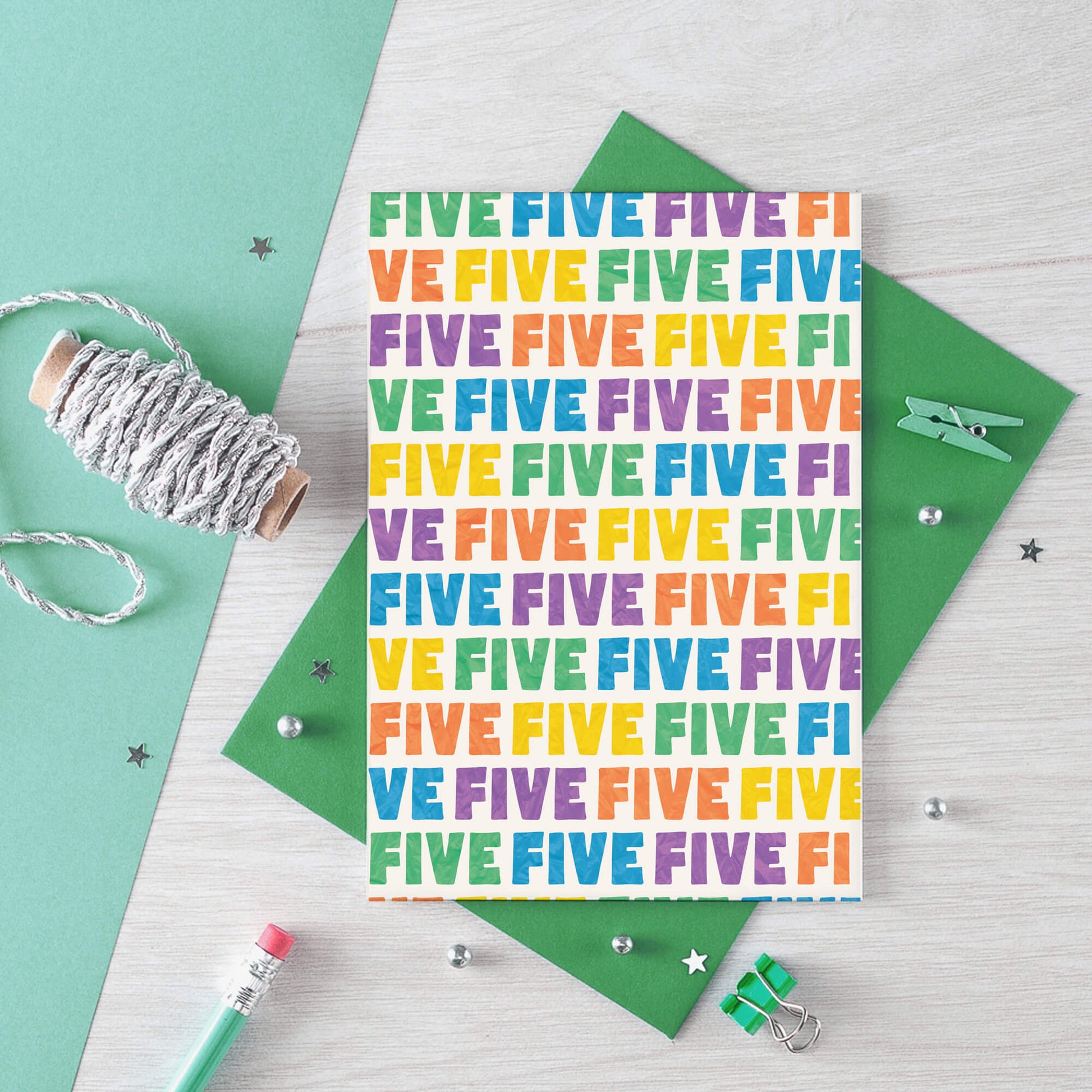 Five Years Old Card by SixElevenCreations. Product Code SE4105A6