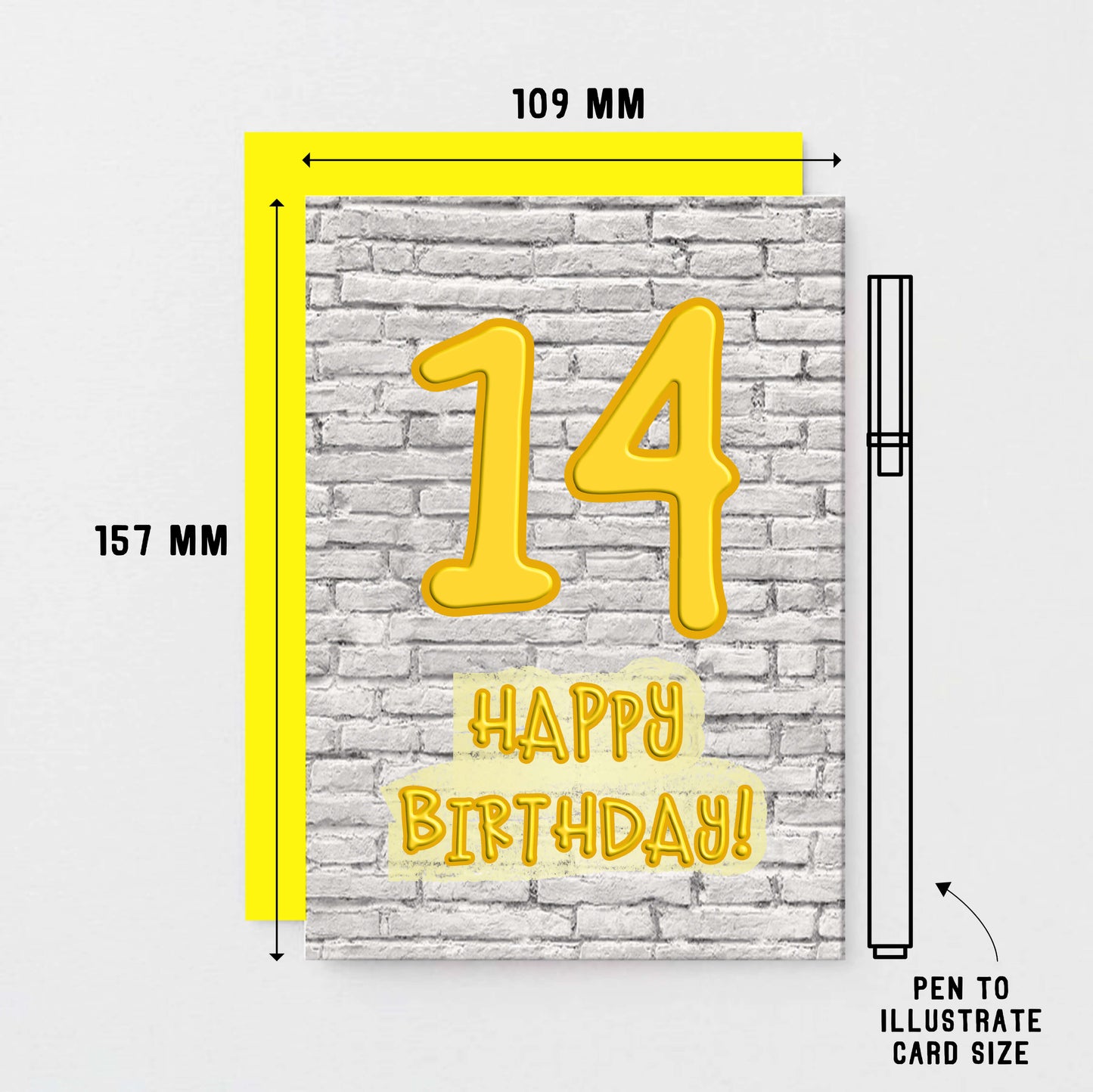 14th Birthday Card by SixElevenCreations. Product Code SE3612A6