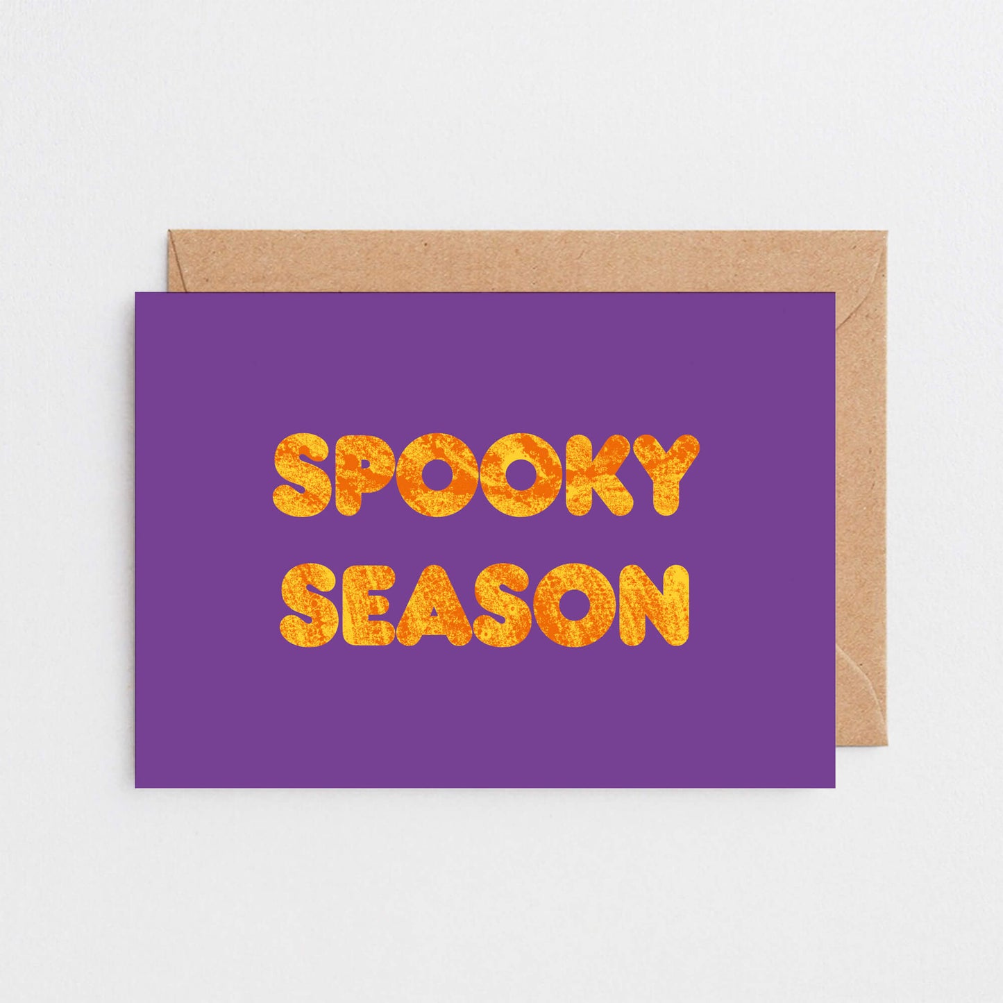 Halloween Card by SixElevenCreations. Reads Spooky Season. Product Code SEH0014A6