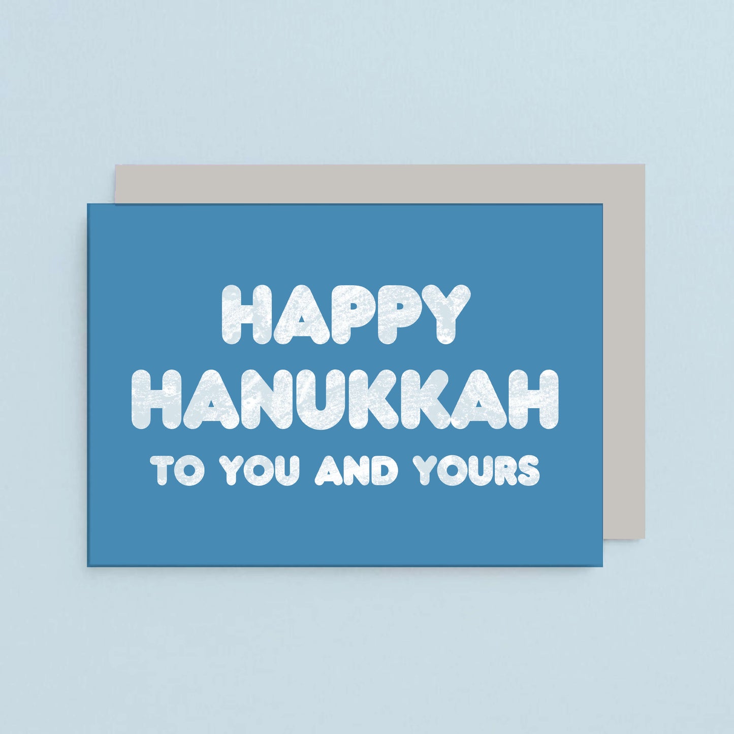 Hanukkah Card by SixElevenCreations. Card reads Happy Hanukkah to you and yours. Product Code SEH0015A6