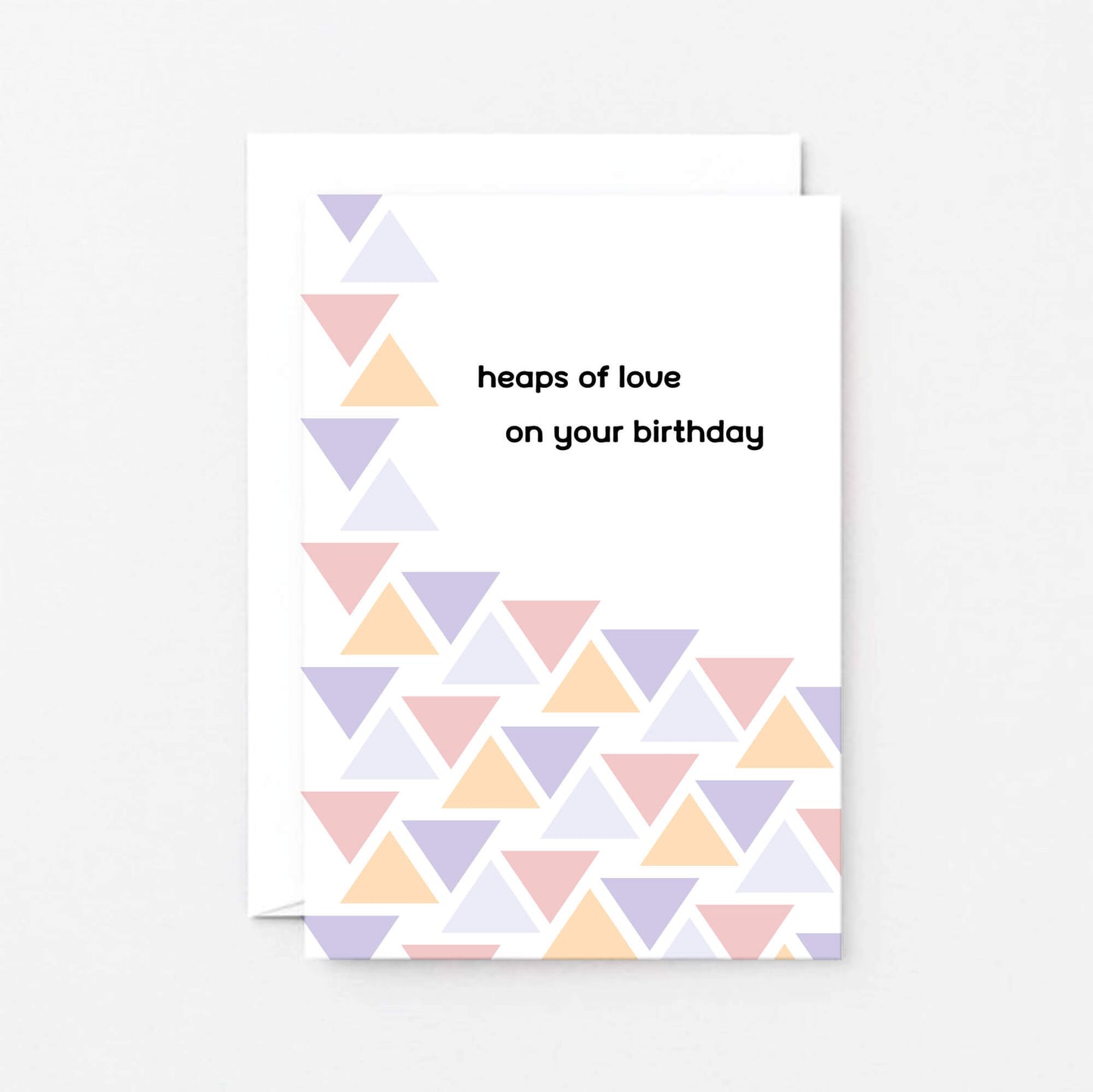Birthday Card by SixElevenCreations. Reads Heaps of love on your birthday. Product Code SE3502A6
