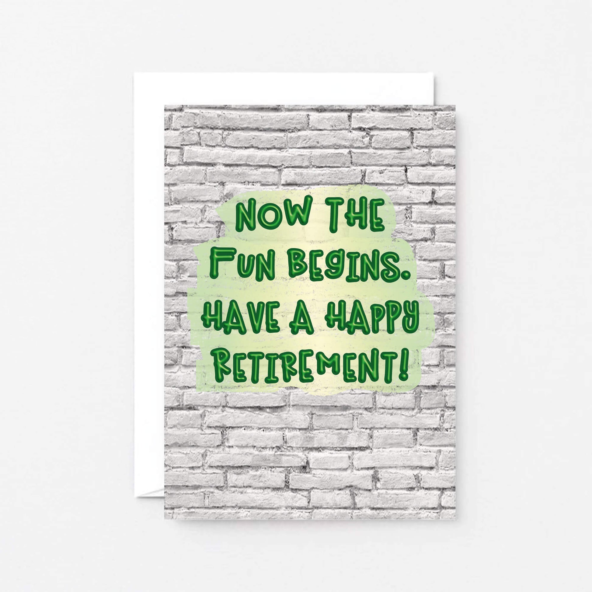 Retirement Card by SixElevenCreations Reads Now the fun begins. Have a happy retirement! Product Code SE3604A6
