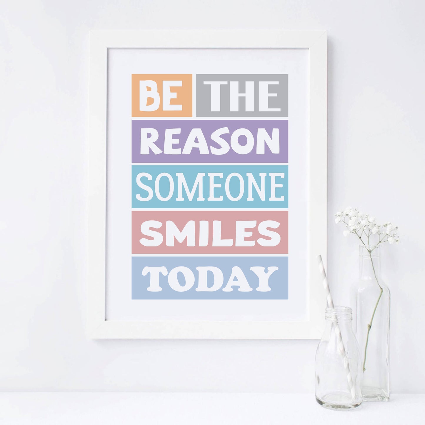 Be The Reason Someone Smiles Today Poster-SixElevenCreations-SEP0001