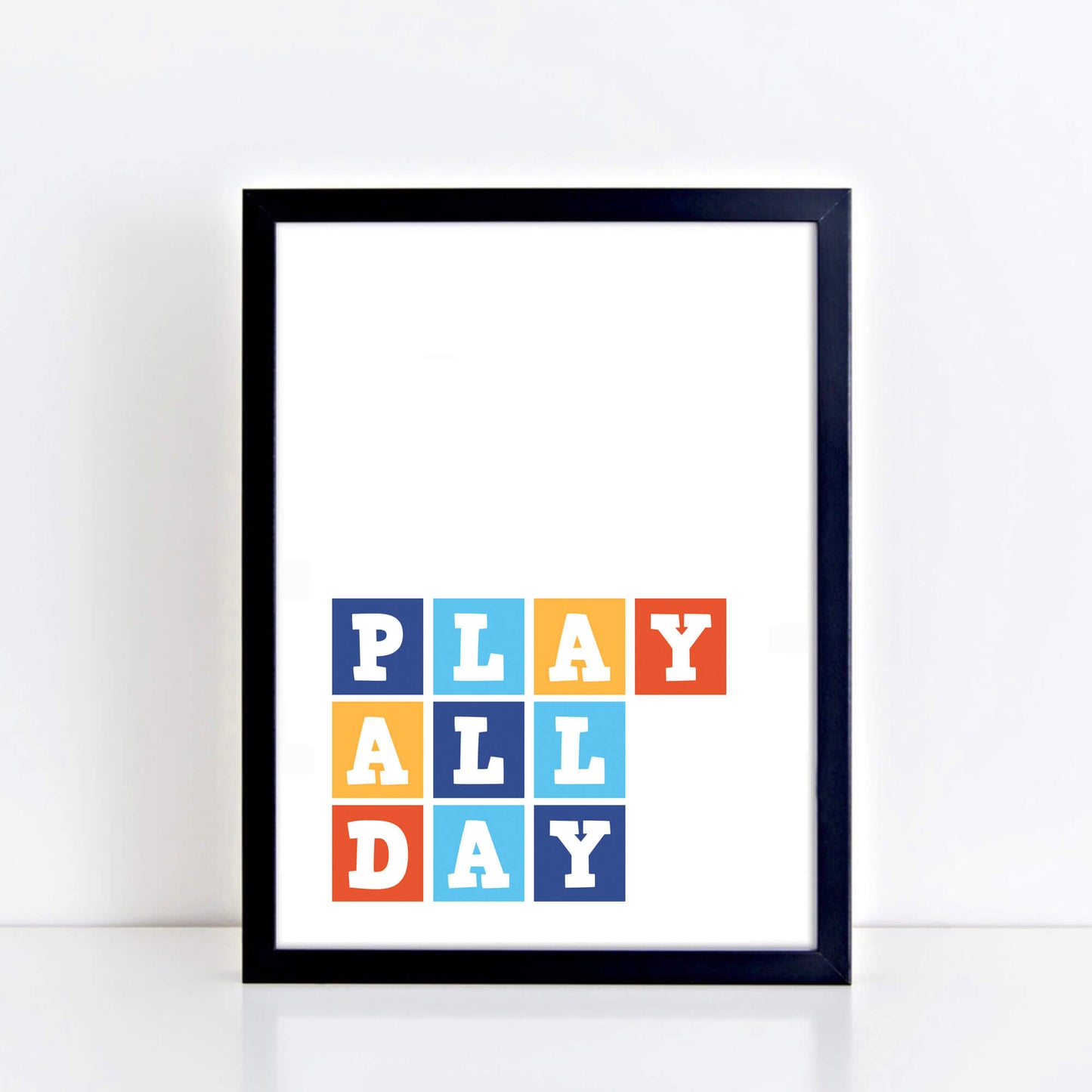 Play All Day Kids Wall Art by SixElevenCreations Product Code SEP0060