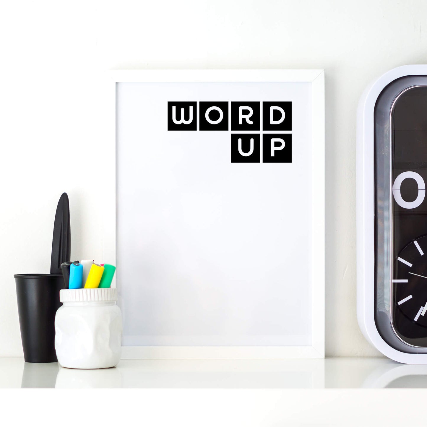 Word Up Monochrome Art Print by SixElevenCreations Product Code SEP0080