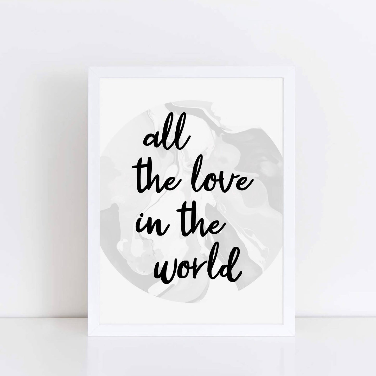 All The Love In The World Poster by SixElevenCreations. Product Code SEP0304