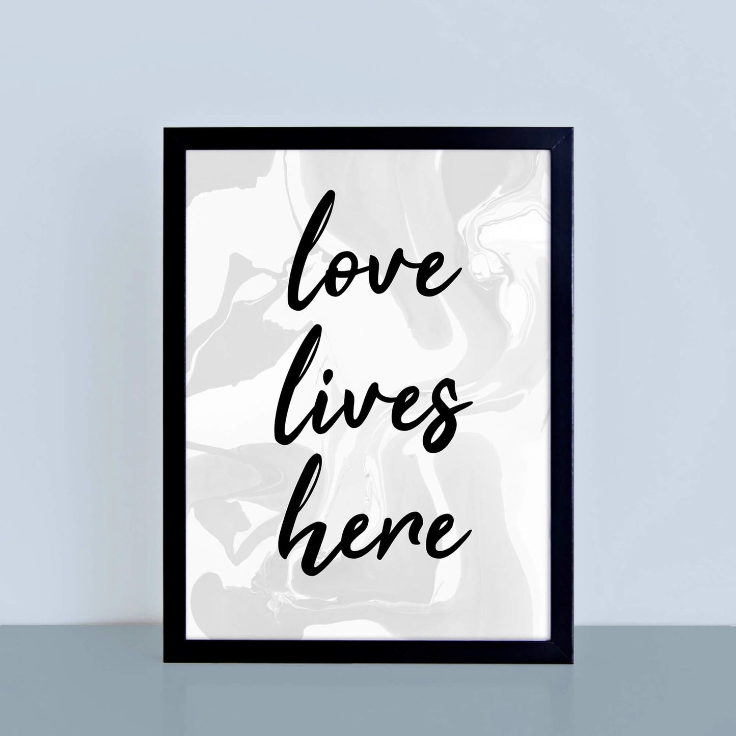 Love Lives Here Poster by SixElevenCreations. Product Code SEP0308