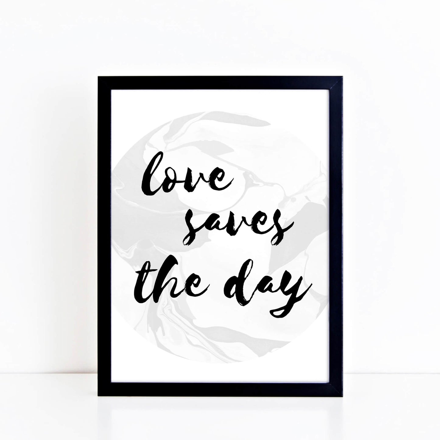 Love Saves The Day Wall Print by SixElevenCreations. Product Code SEP0310