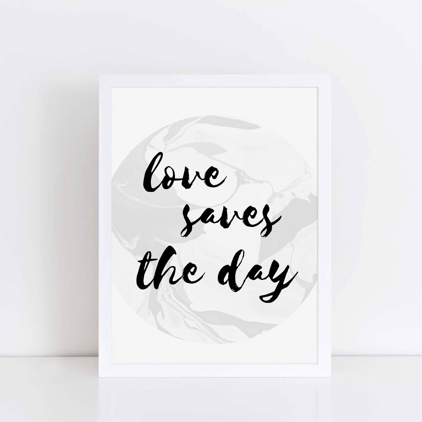 Love Saves The Day Wall Print by SixElevenCreations. Product Code SEP0310