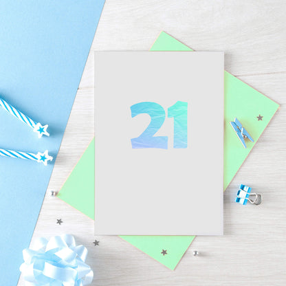 21 Years Card by SixElevenCreations. Product Code SE4051A6