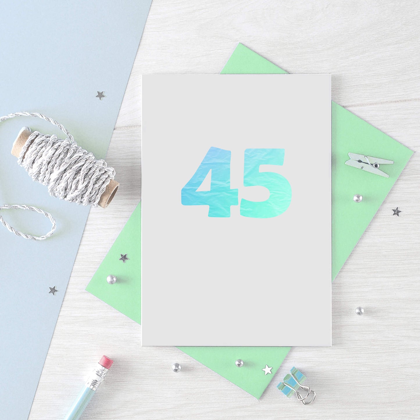 45 Years Card by SixElevenCreations. Product Code SE4055A6