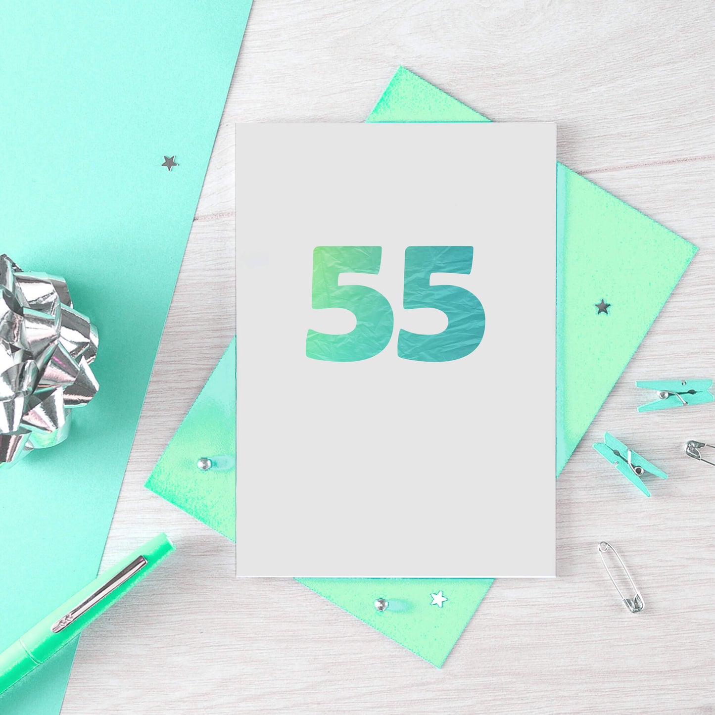 55 Years Card by SixElevenCreations. Product Code SE4057A6