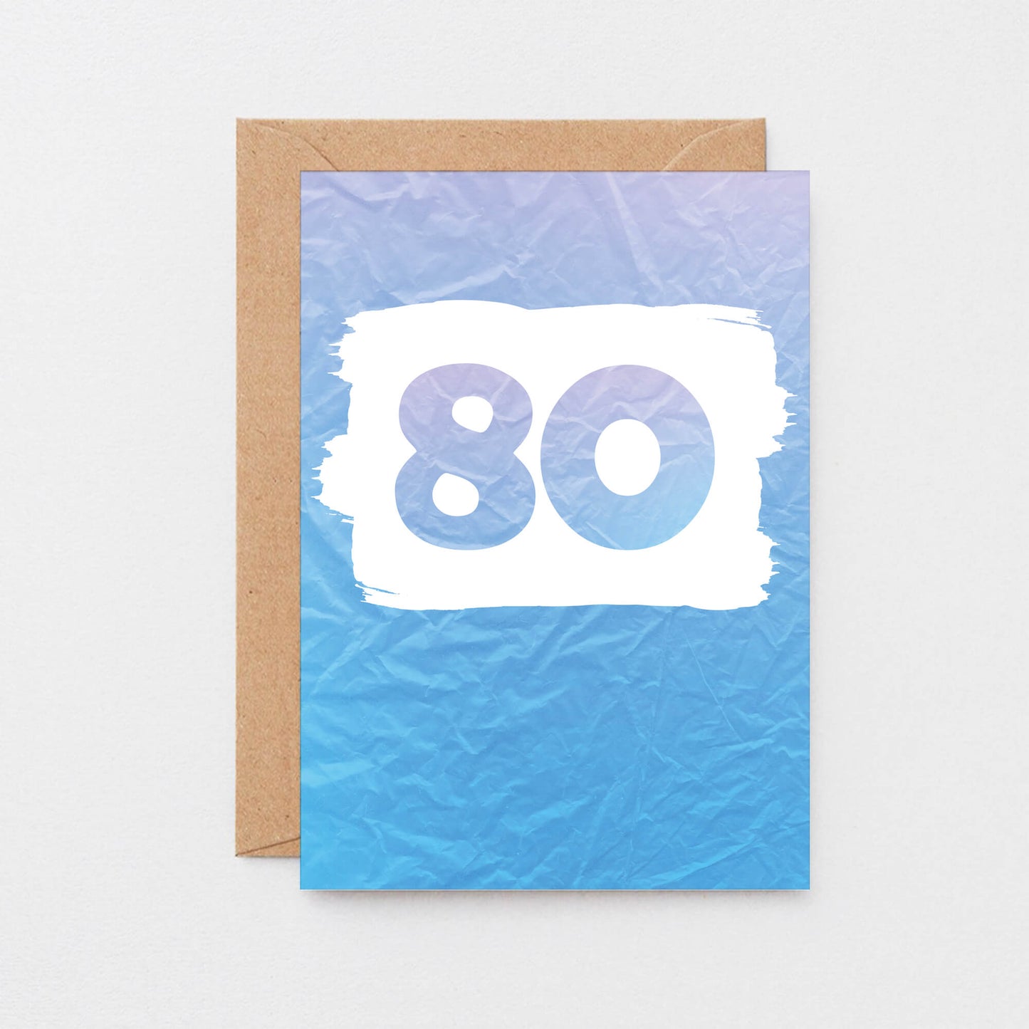 80 Years Card by SixElevenCreations. Product Code SE4066A6