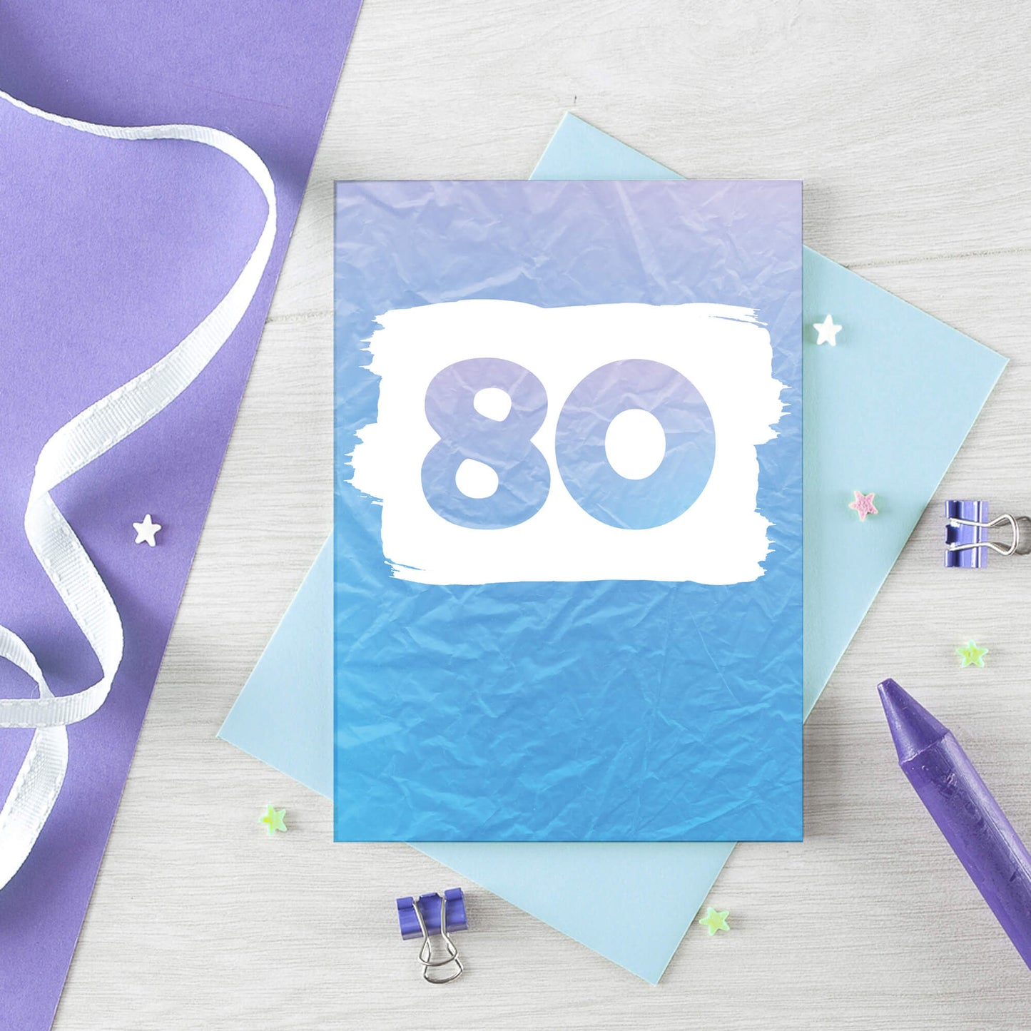 80 Years Card by SixElevenCreations. Product Code SE4066A6