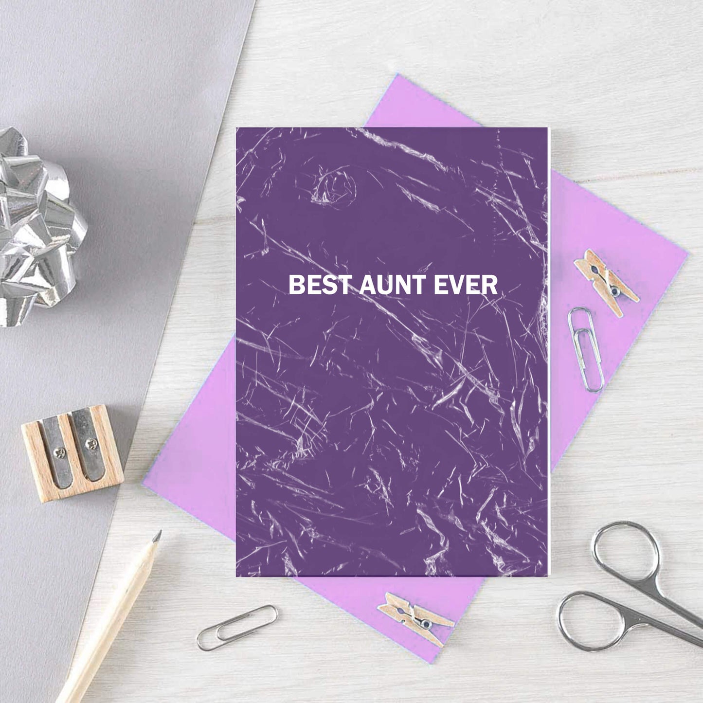 Best Aunt Ever Card by SixElevenCreations. Product Code SE3058A6