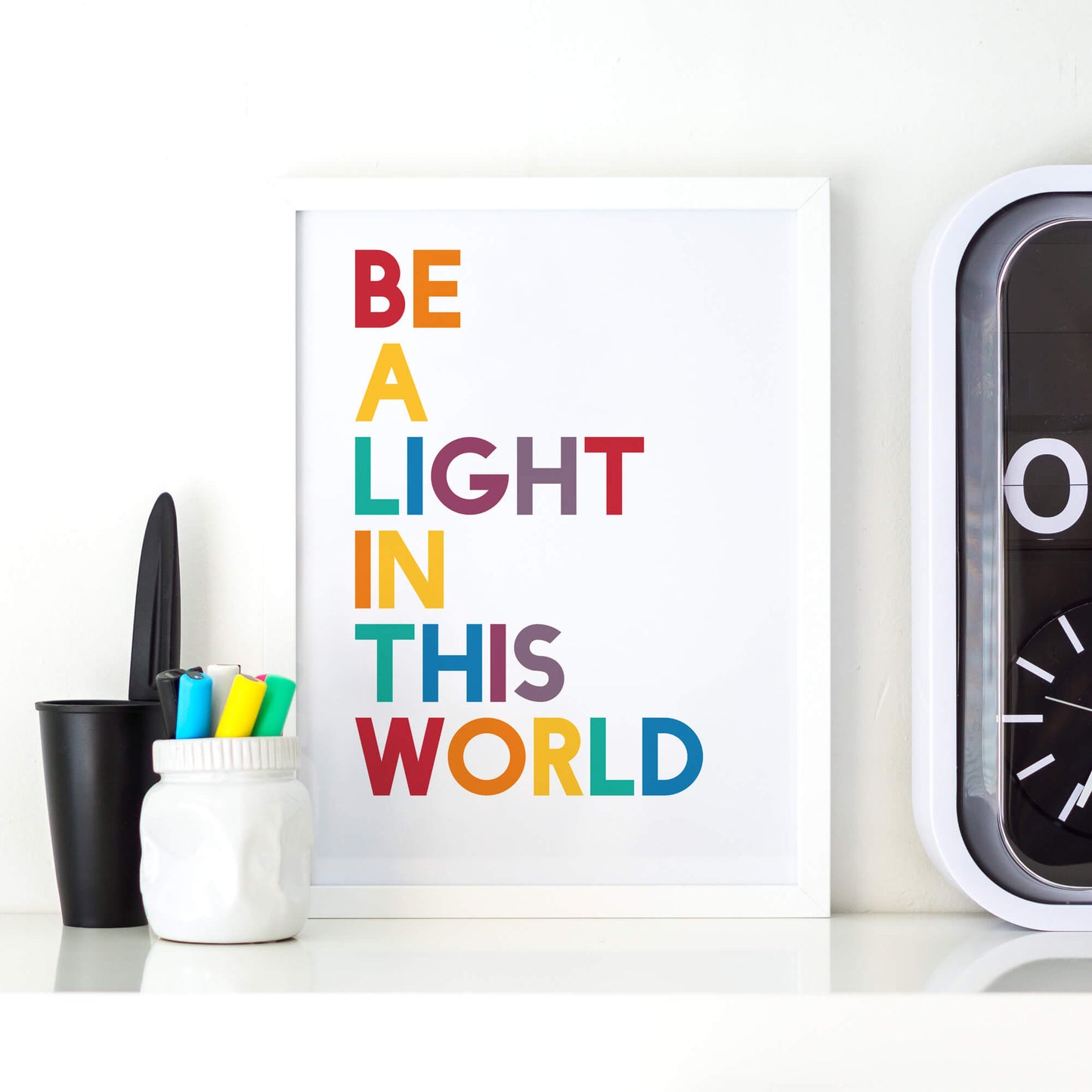 Be A Light In This World Print by SixElevenCreations. Product Code SEP0208