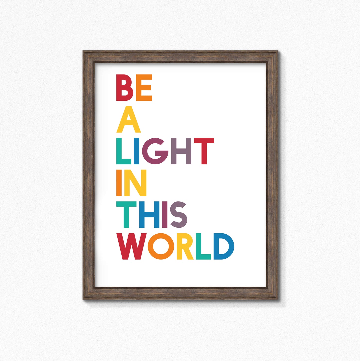 Be A Light In This World Print by SixElevenCreations. Product Code SEP0208