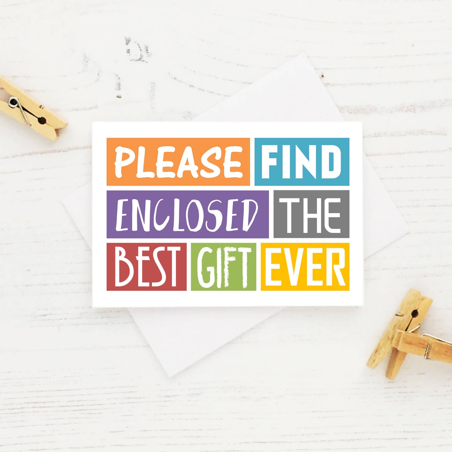 Giftcard Envelope by SixElevenCreations. Reads Please find enclosed the best gift ever. Product Code SES0006A7