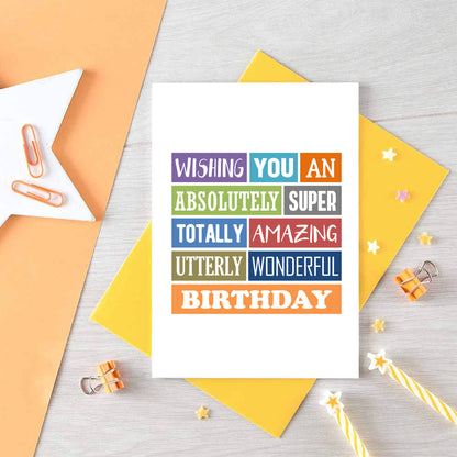 Totally Amazing Birthday Card by SixElevenCreations Product Code SE0001A6
