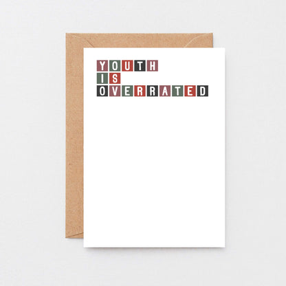 Birthday Card by SixElevenCreations. Reads by Youth Is Overrated. Product Code by SE0281A6