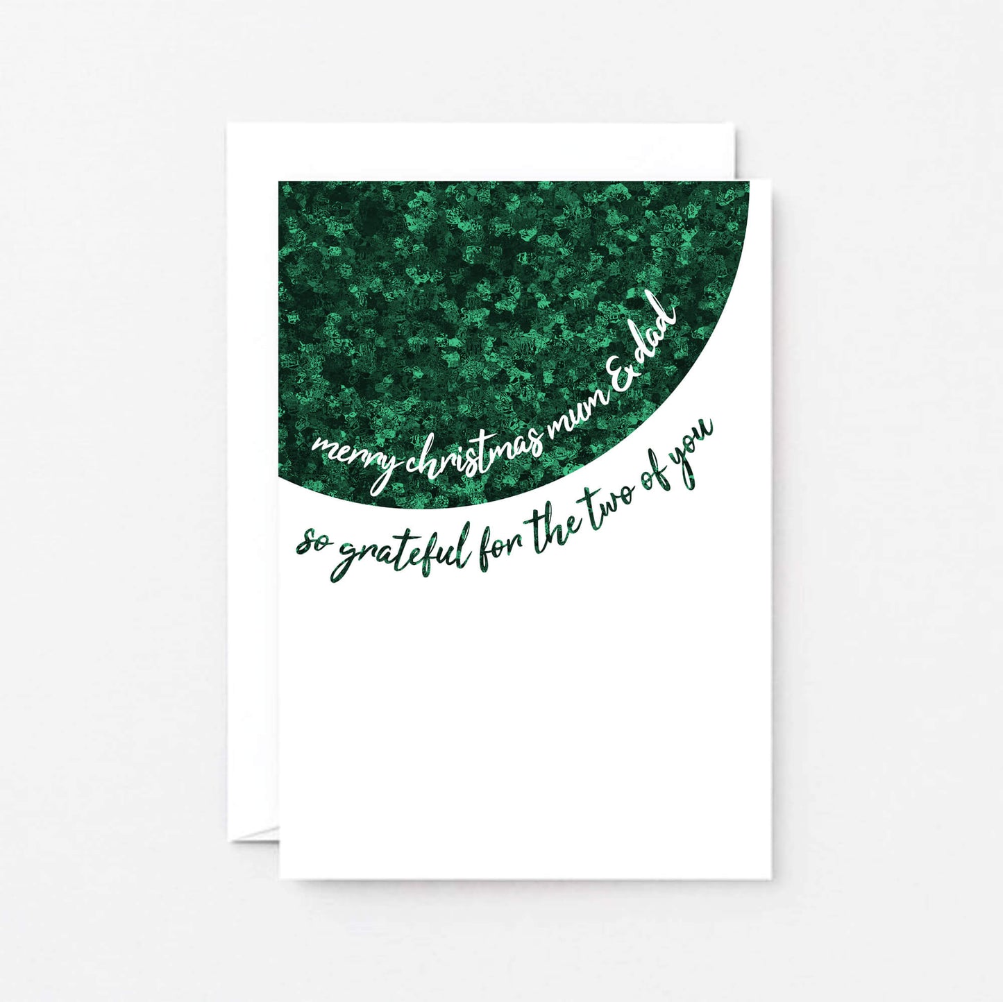 Christmas Card by SixElevenCreations. Reads Merry Christmas mum & dad. So grateful for the two of you. Product Code SEC0064A6