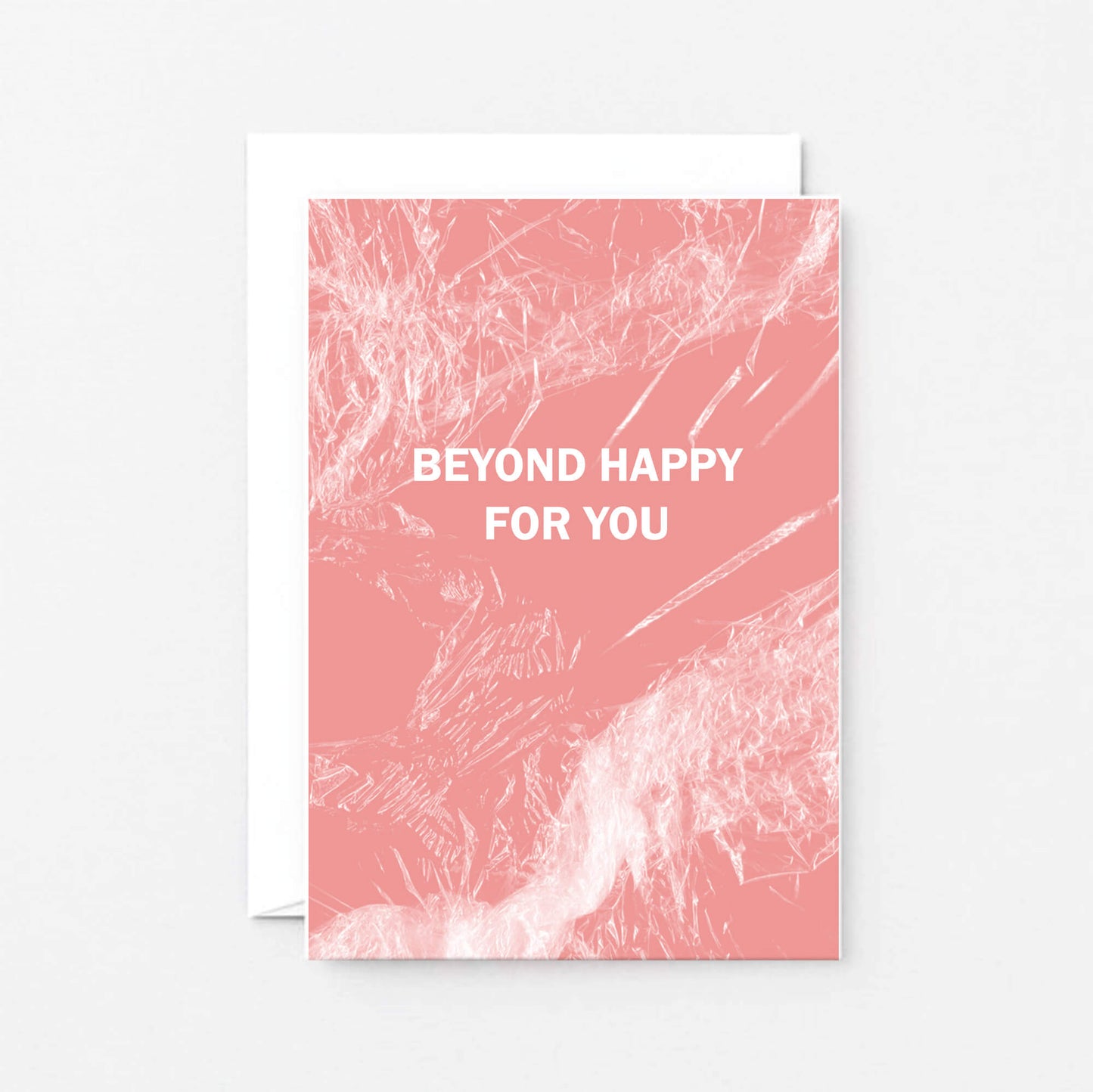 Congratulations Card by SixElevenCreations. Reads Beyond happy for you. Product Code SE3055A6