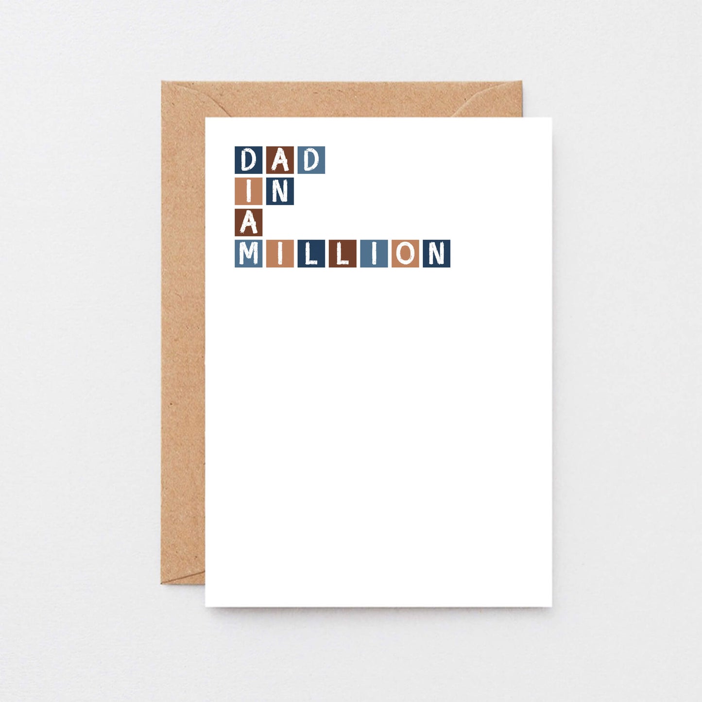 Dad In A Million Card by SixElevenCreations. Product Code SE0307A6
