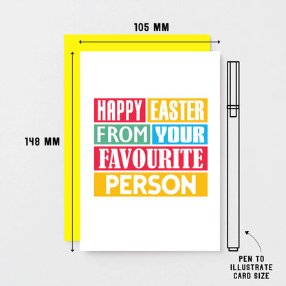 Easter Card by SixElevenCreations. Reads Happy Easter from your favourite person. Product Code SEH0010A6