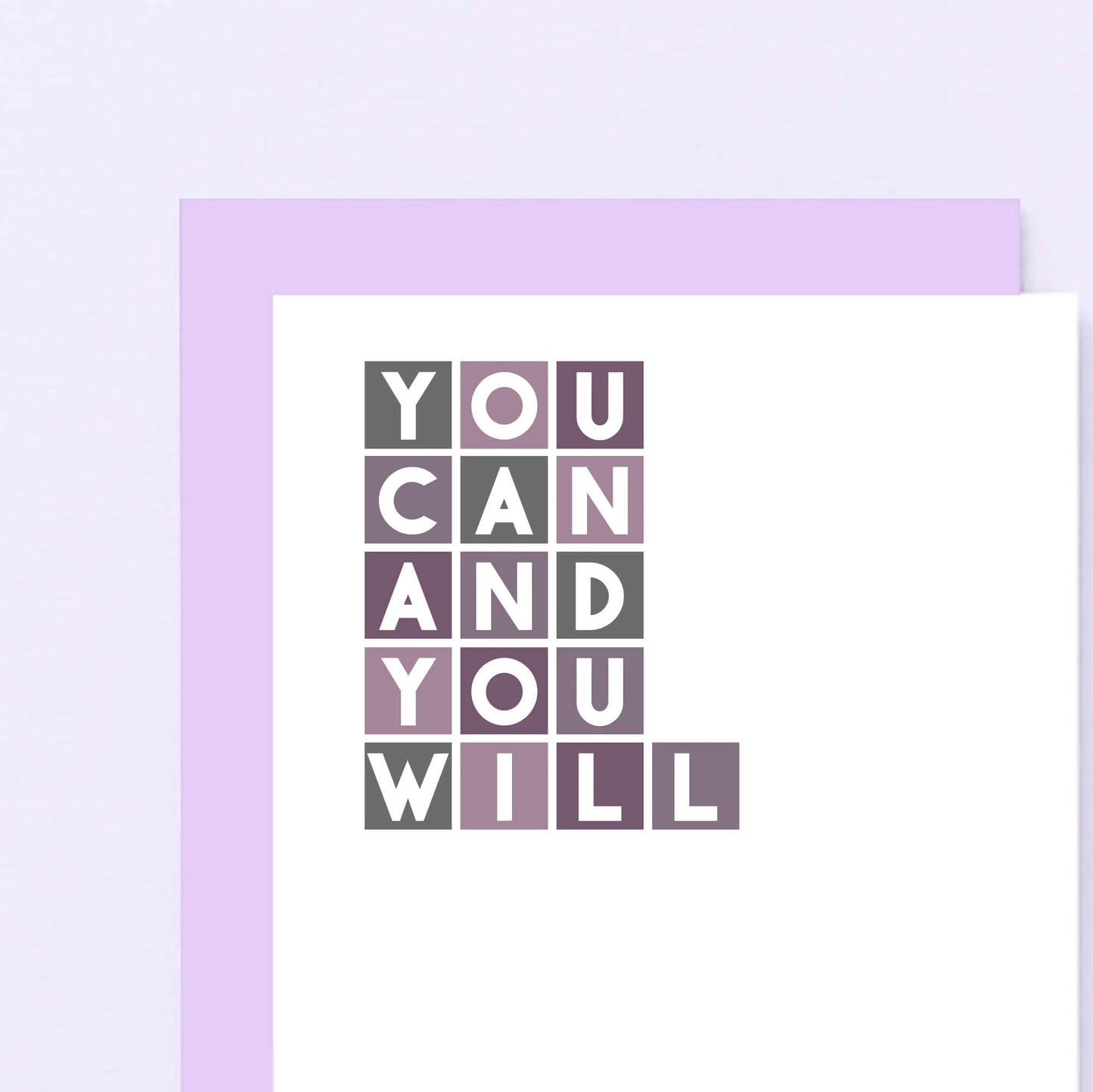 Encouragement Card by SixElevenCreations. Reads You can and you will. Product Code SE0334A6