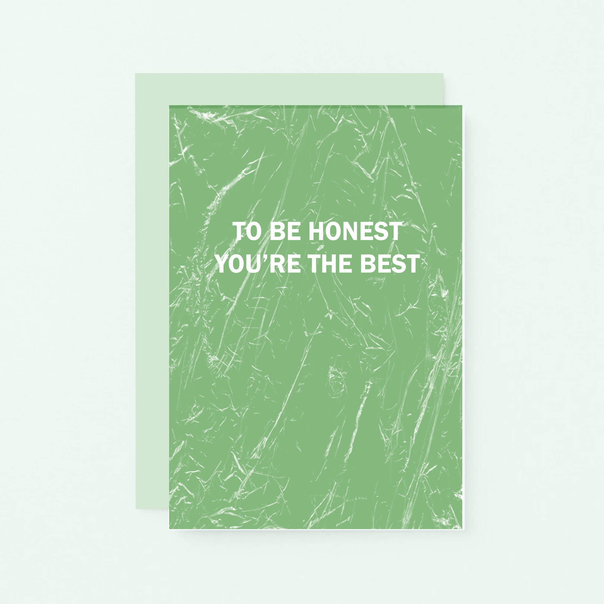 Friendship Card by SixElevenCreations. Reads To be honest You're the best. Product Code SE3059A6
