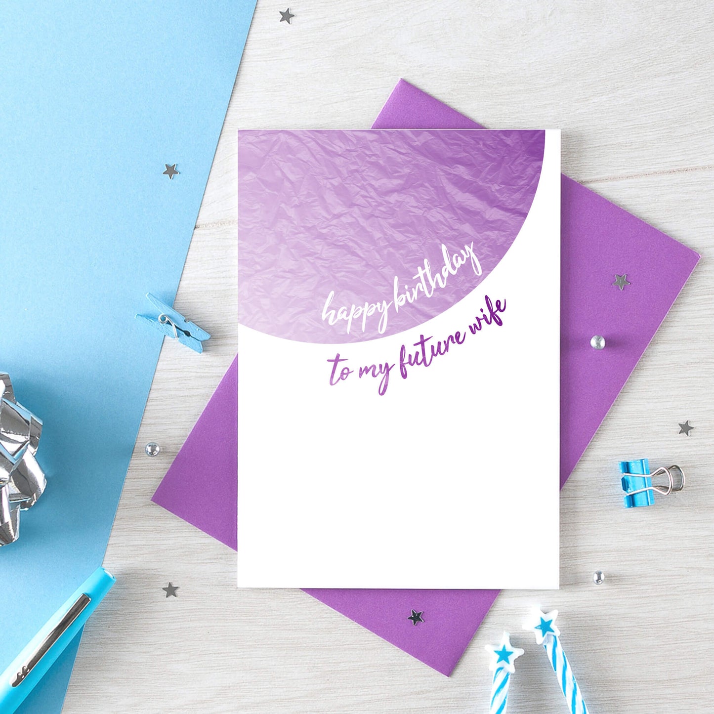 Birthday Card by SixElevenCreations. Reads Happy birthday to my future wife. Product Code SE2502A6