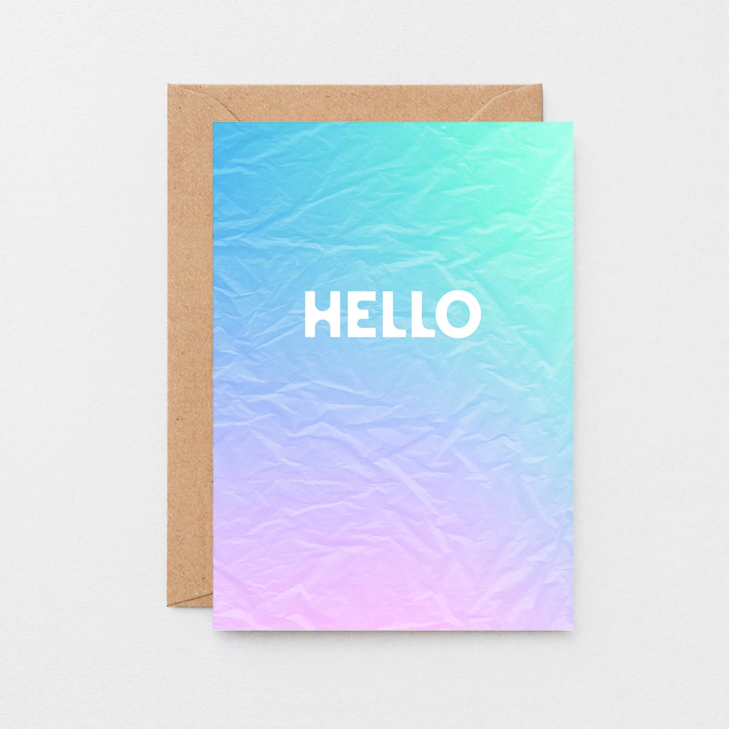 Hello Card by SixElevenCreations. Product Code SE4001A6