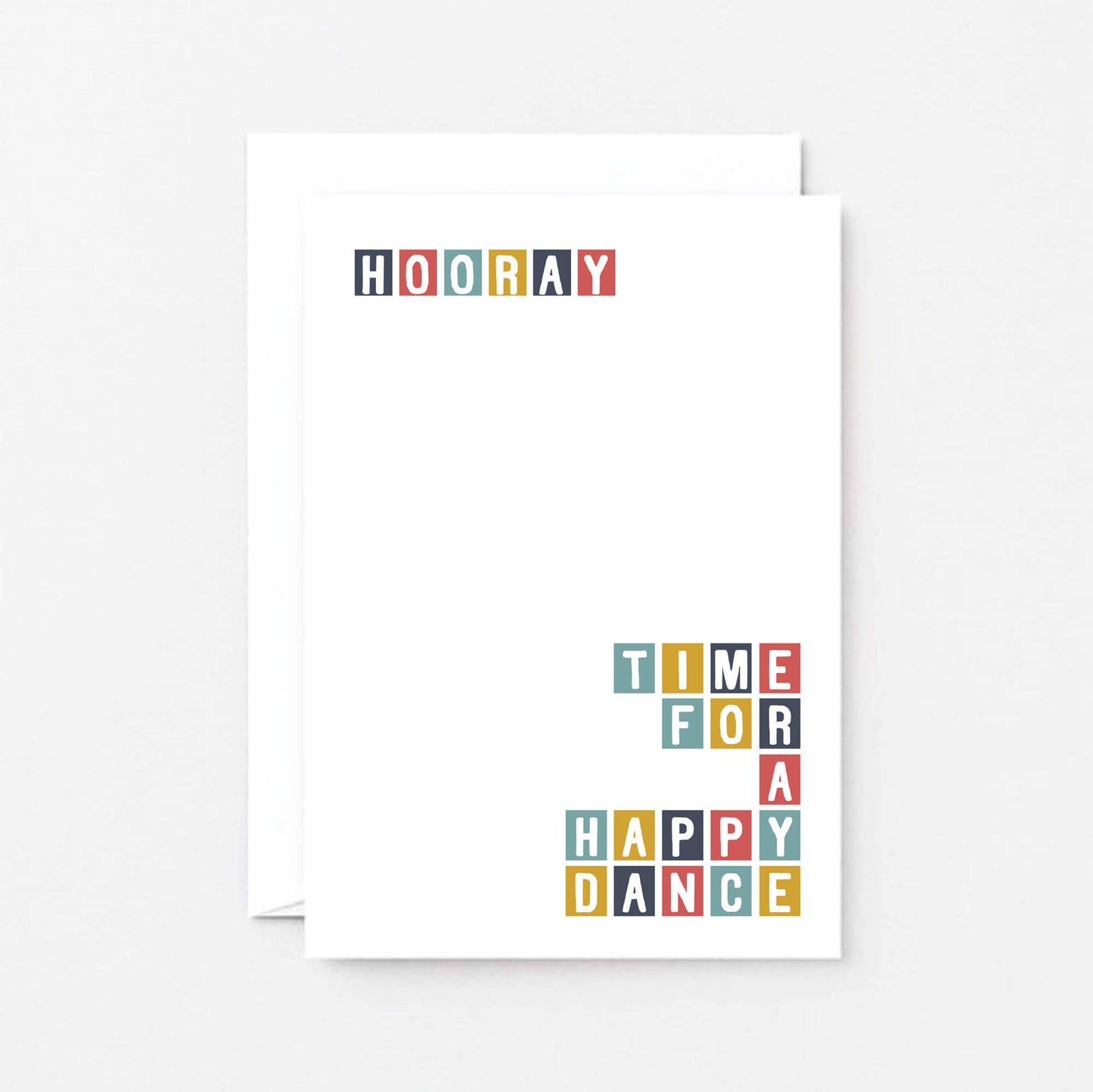 Congratulations Card by SixElevenCreations. Reads Hooray Time for a happy dance. Product Code SE0321A6