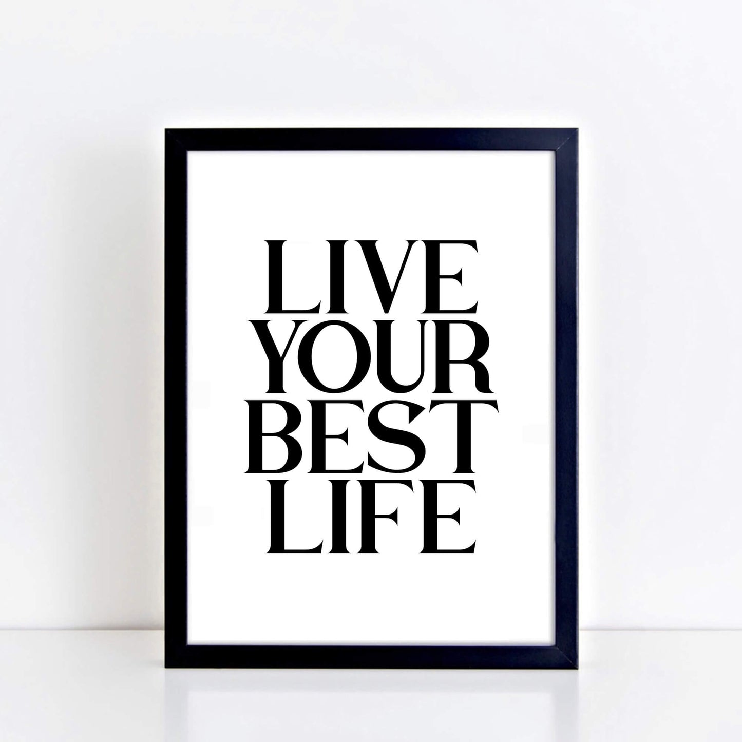 Live Your Best Life Word Print by SixElevenCreations. Product Code SEP0113
