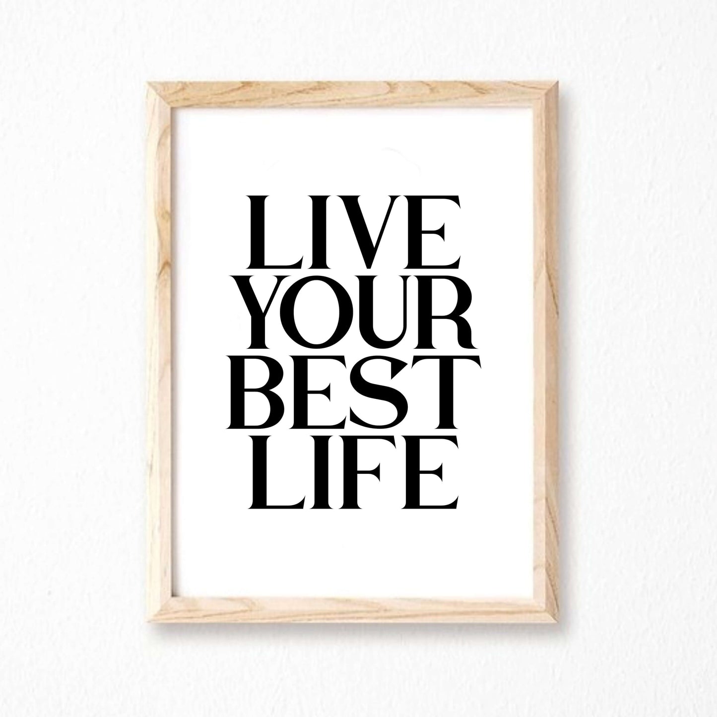 Live Your Best Life Word Print by SixElevenCreations. Product Code SEP0113