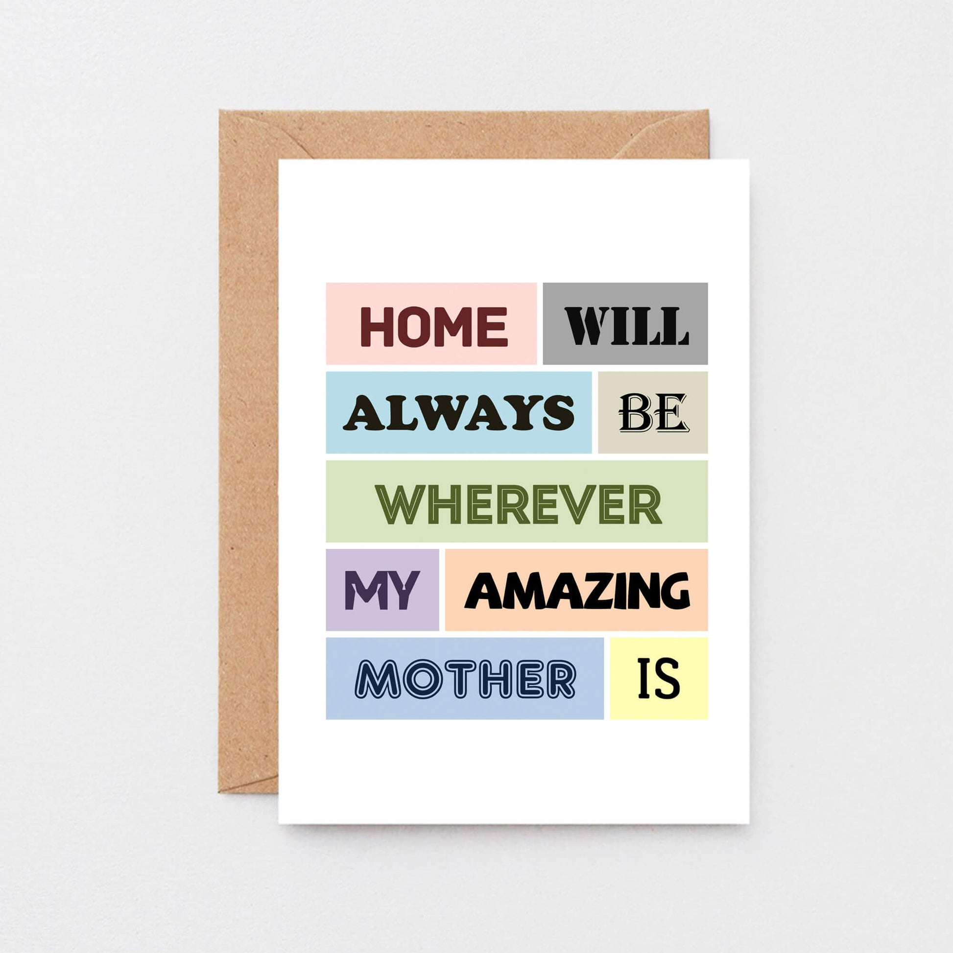 Home Is Where Mum Is Card by SixElevenCreations Product Code SE0013A6