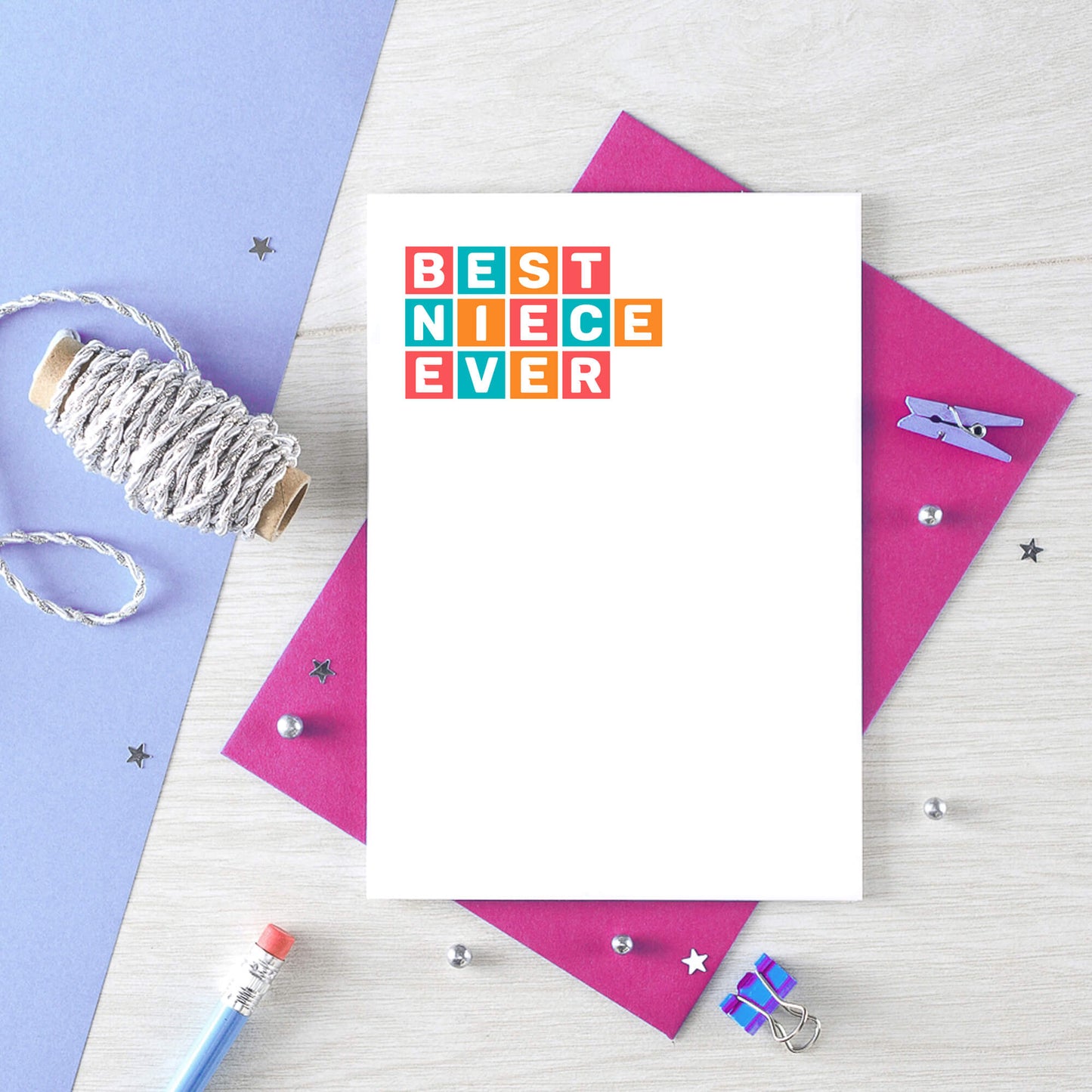 Best Niece Ever Card by SixElevenCreations. Product Code SE0364A6