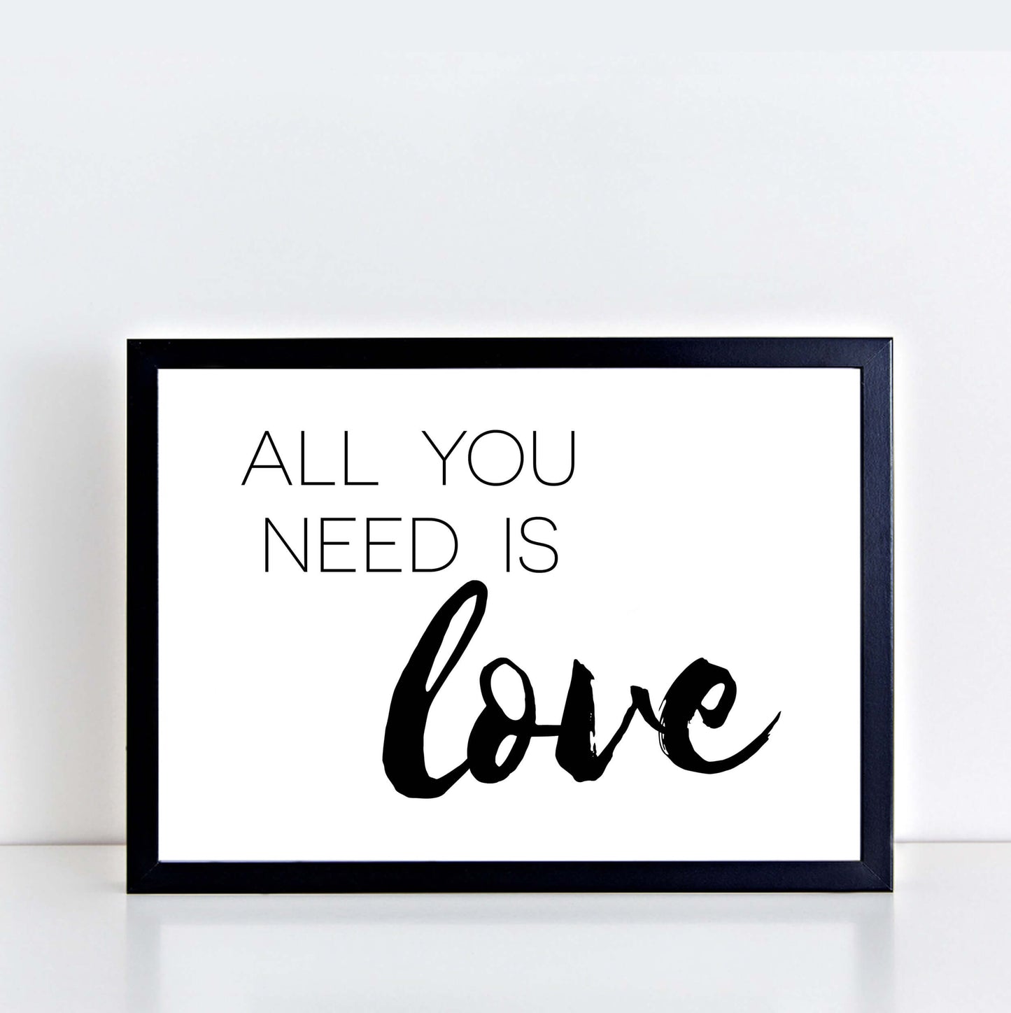 All You Need Is Love Typography Print-SixElevenCreations-SEL0013