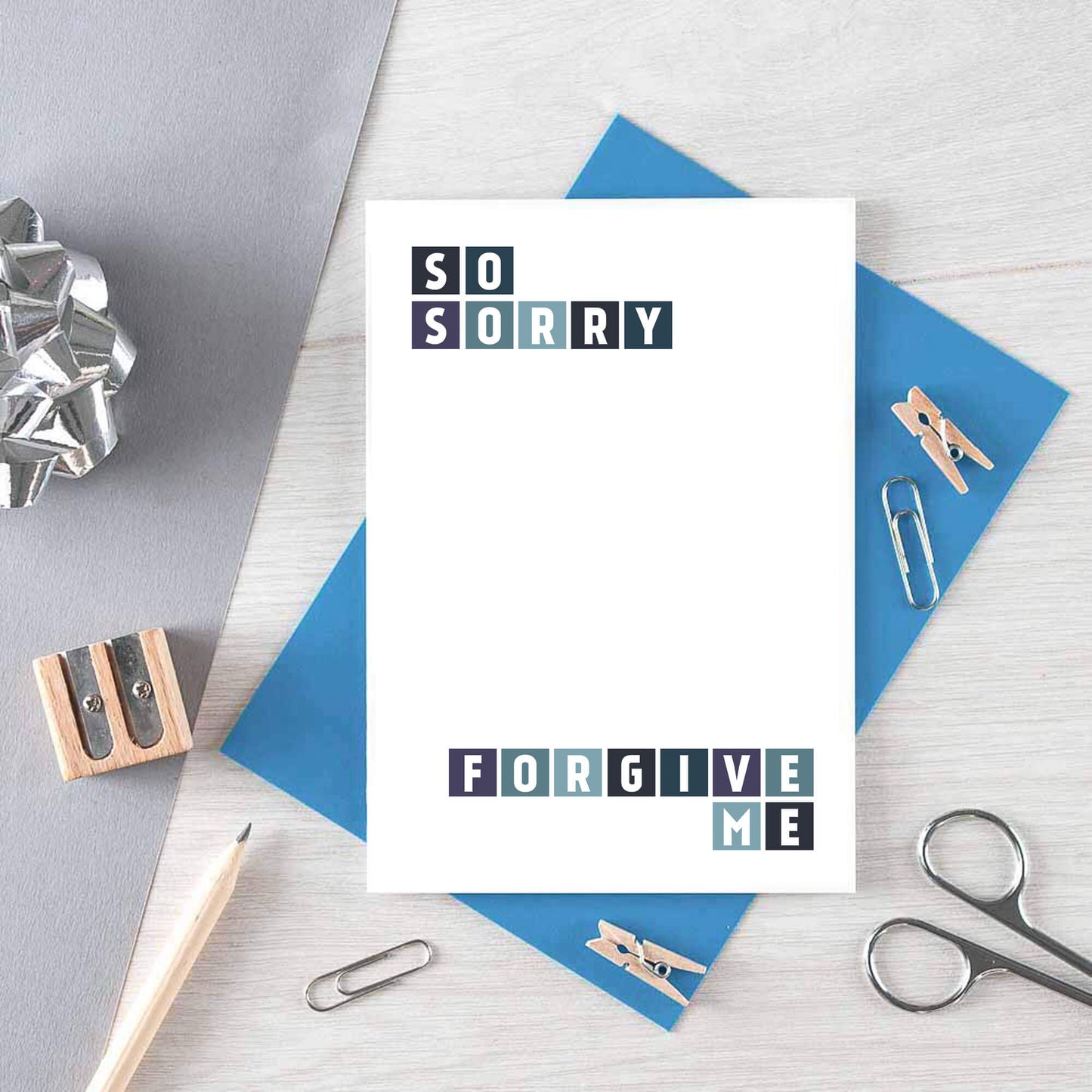 Sorry Card by SixElevenCreations. Reads So sorry Forgive me. Product Code SE0248A6