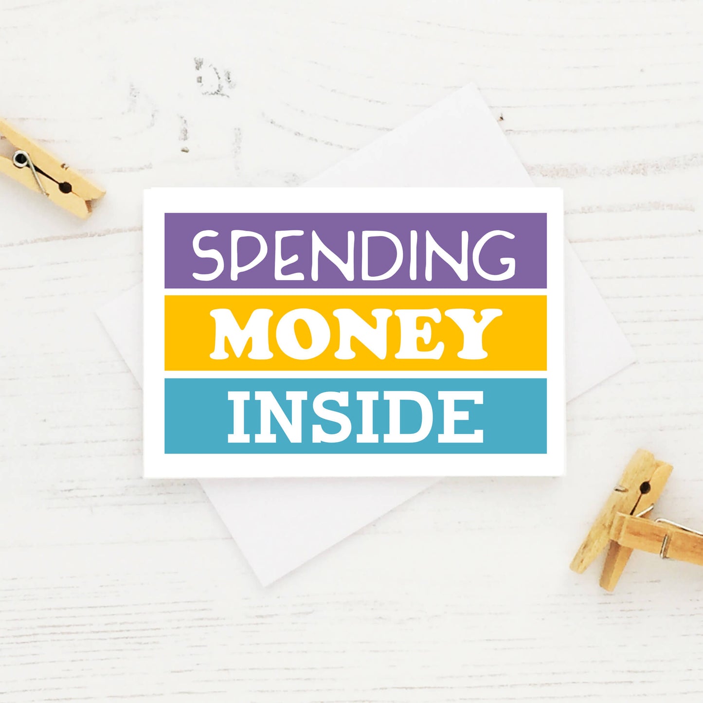 Giftcard Envelope by SixElevenCreations. Reads Spending Money Inside. Product Code SES0005A7