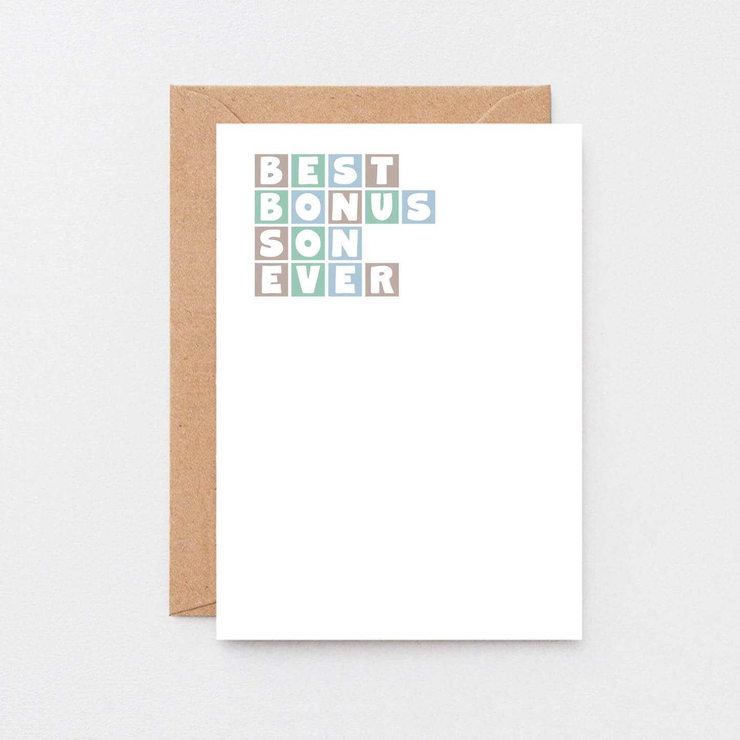 Best Bonus Son Ever Card by SixElevenCreations. Product Code SE0361A6