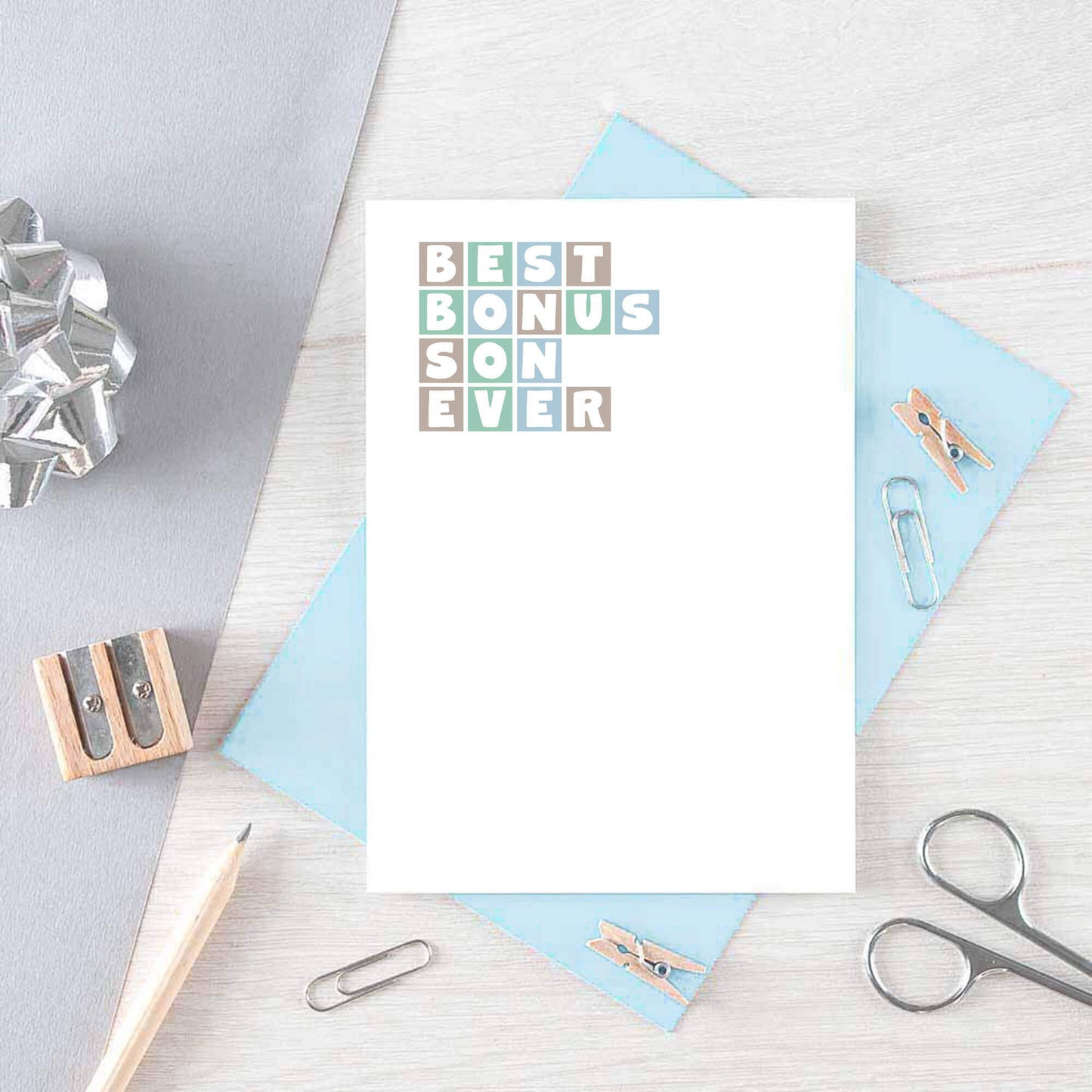 Best Bonus Son Ever Card by SixElevenCreations. Product Code SE0361A6