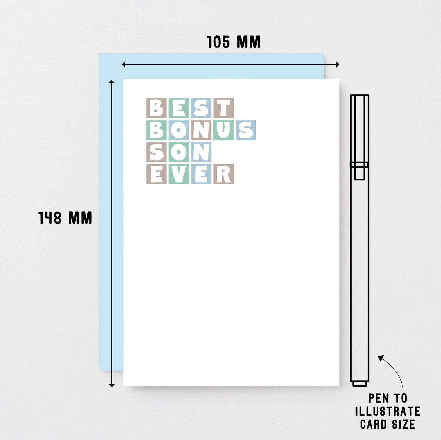 Best Bonus Son Ever Card by SixElevenCreations. Product Code SE0361A6