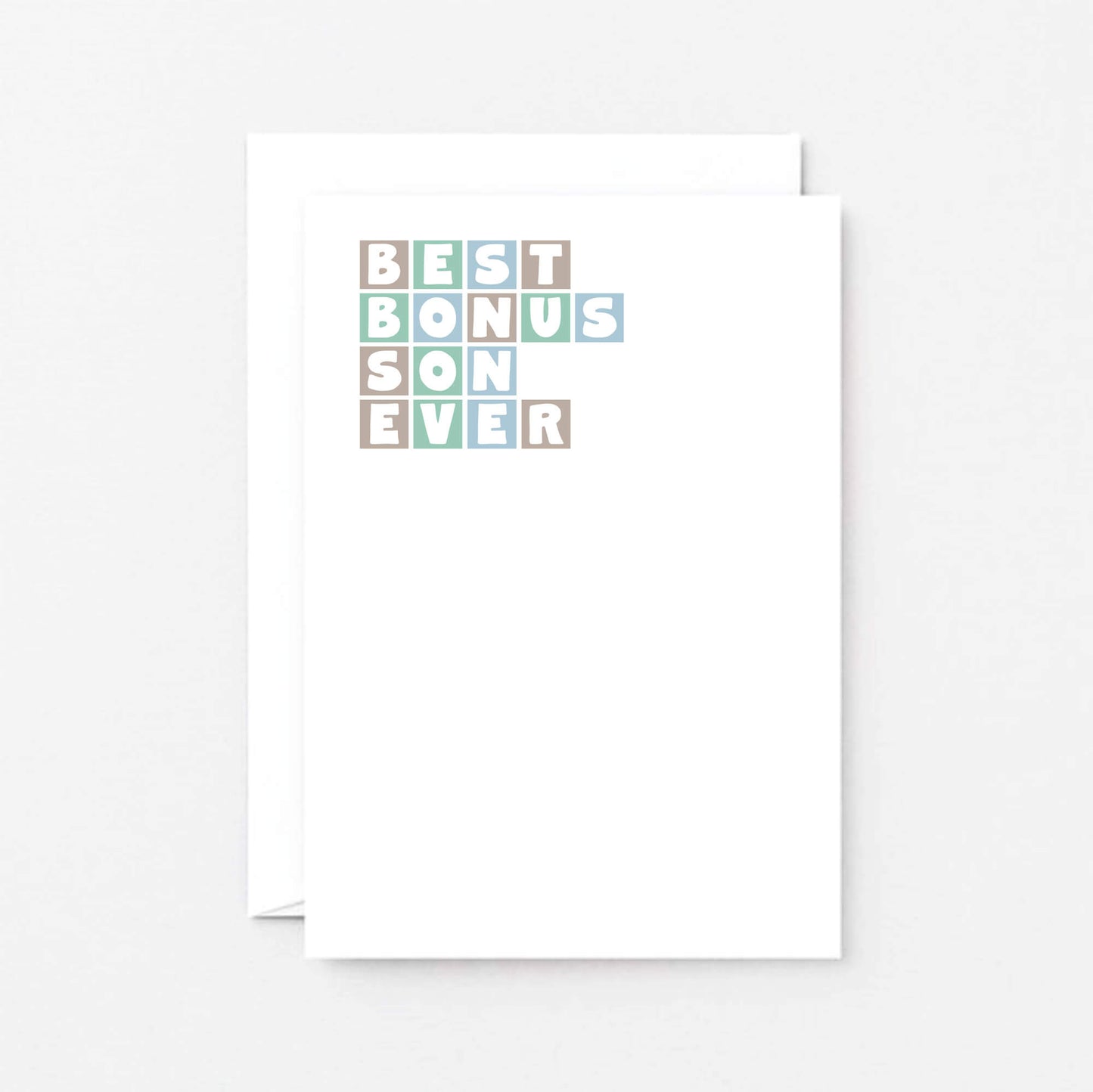 Best Bonus Son Ever Card by SixElevenCreations. Product Code SE0361A6
