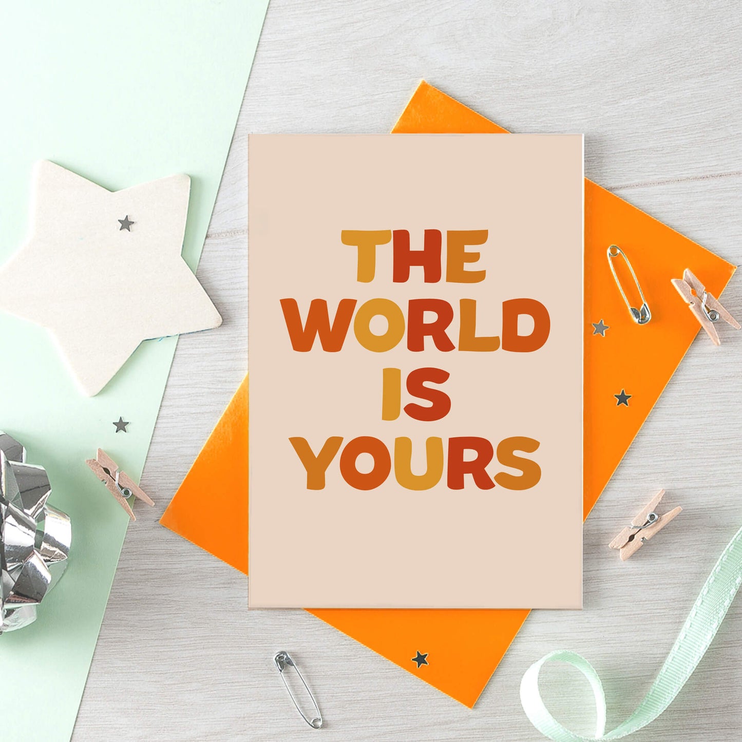 The World Is Yours Card by SixElevenCreations. Product Code SE0602A6