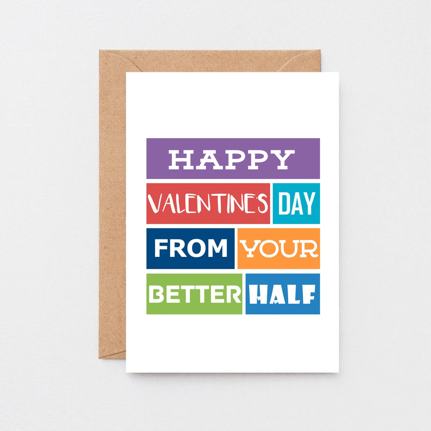 Valentine Card by SixElevenCreations. Reads Happy Valentine's Day from your better half. Product Code SEV0003A6